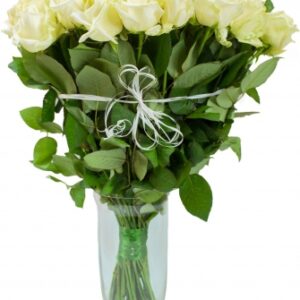 Bouquet "Pureté Royale" – Roses Blanches Premium
